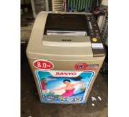 Máy giặt Sanyo 8Kg lồng nghiêng nguyên bản mới 85%