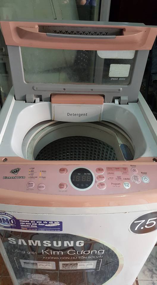 Máy giặt SAMSUNG 7,5Kg mới 85% nguyên bản